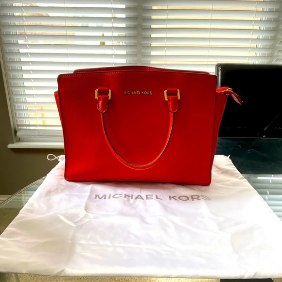 Michael kors sales tangerine purse